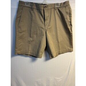 Chaps Shorts Mens Size 36 Chino Stretch Flat Front Khaki Preppy‎ Classic Casual